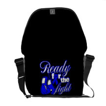 Colon Cancer Gloves Ready For The Fight Courier Bag