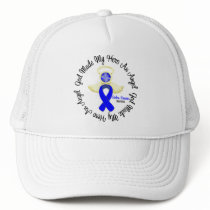 Colon Cancer God Made My Hero An Angel Trucker Hat