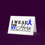 Colon Cancer Hero Blue Ribbon