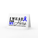 Colon Cancer Hero Blue Ribbon cards by cancerapparel Colon Cancer Hero Blue Ribbon cards