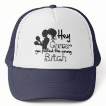 Colon Cancer Hey You Picked The Wrong Bitch Mesh Hats