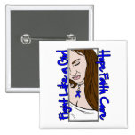 Colon Cancer Hope Fight Like A Girl buttons