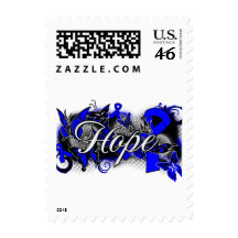 Colon Cancer Hope Garden Ribbon Postage Stamps