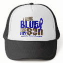 Colon Cancer I WEAR BLUE FOR MY SON 6.3 hats