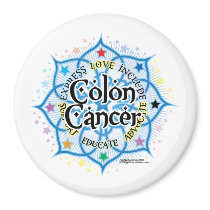 Colon Cancer Lotus magnets