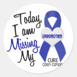 Colon Cancer MISSING MY GRANDMOTHER Round Sticker