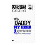 Colon Cancer My Daddy, My Hero Postage Stamps
