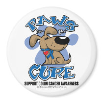 Colon Cancer Paws for the Cure magnets