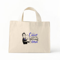 Colon Cancer Picked The Wrong Diva Canvas Bags