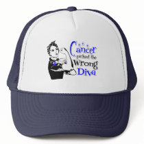 Colon Cancer Picked The Wrong Diva Trucker Hat