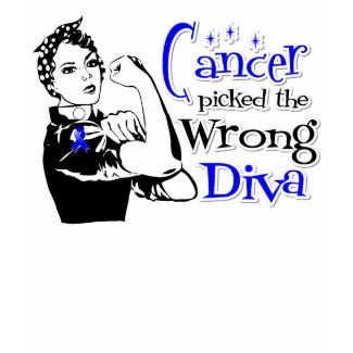 Colon Cancer Picked The Wrong Diva shirt
