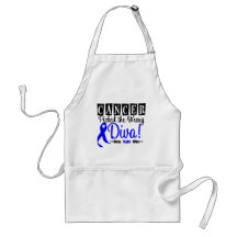 Colon Cancer Picked The Wrong Diva v2 Aprons