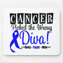 Colon Cancer Picked The Wrong Diva v2 Mouse Pad