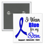 Colon Cancer Ribbon For My Son Pin