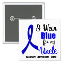 Colon Cancer Ribbon For My Uncle Pins