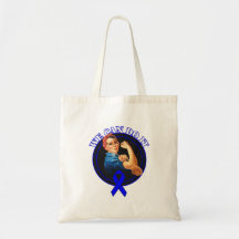 Colon Cancer - Rosie The Riveter - We Can Do It Bags