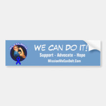 Colon Cancer - Rosie The Riveter - We Can Do It Bumper Stickers