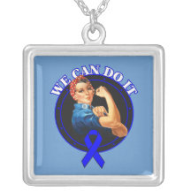 Colon Cancer - Rosie The Riveter - We Can Do It Pendant