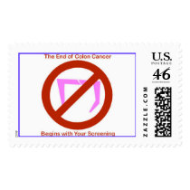 Colon Cancer Screening Symbol postage