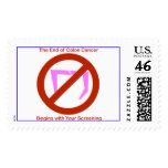 Colon Cancer Screening Symbol postage