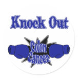 Colon Cancer Round Stickers