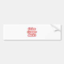 Colon Cancer Sucks Bumper Sticker