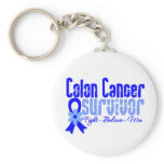 Colon Cancer Survivor Keychains