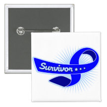 Colon Cancer Survivor Ribbon Pin