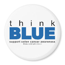Colon Cancer Think Blue magnets