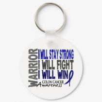 Colon Cancer Warrior keychains by awarenessgifts Colon Cancer Warrior keychains