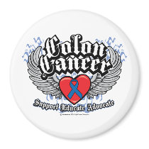 Colon Cancer Wings magnets