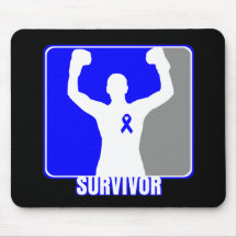 Colon Cancer Winning Survivor Mouse Pads