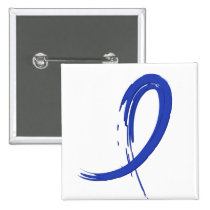 Colon Cancer's Blue Ribbon A4 buttons