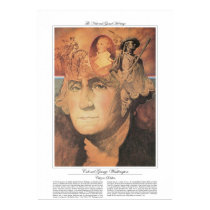 COLONEL GEORGE WASHINGTON Citizen Soldier Poster