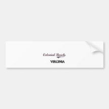 Colonial Beach Virginia City Classic Bumper Sticker