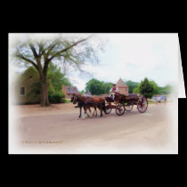 Colonial Carriage Ride cards