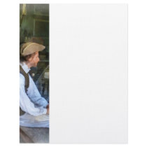 Colonial Man in Kitchen letterhead