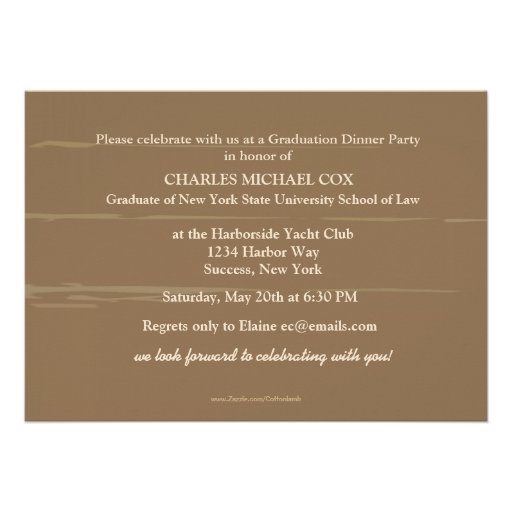 Colonnade Graduation Invitation