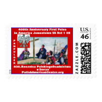 color 2, 400th Anniversary First Poles in Ameri... Postage Stamp