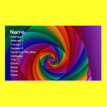 Color 6 Cool Modern Abstract Art business cards