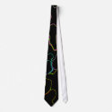 Color Accent Lines on Black Tie by JKdesigns Color Accent Lines on Black Tie