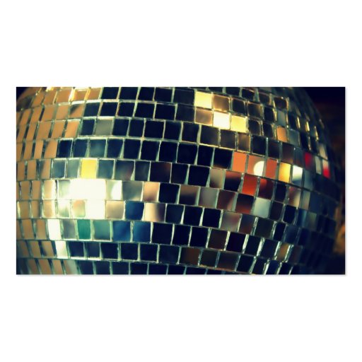 Color Band - Black - Mirror Ball Business Cards (back side)