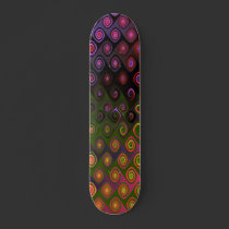 Color Bash Dark Skateboard by dduhaime55 Color Bash Dark Skateboard