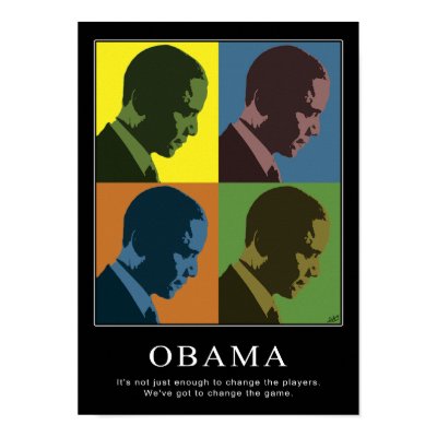 "Color Blind" Obama Poster by Sutako