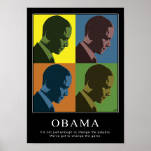 "Color Blind" Obama Poster