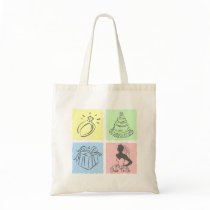 Color Block Bride bags by pinkinkart Color Block Bride bags