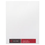 Color Block Brown and Red Retro Letterhead