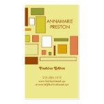Color Block: Butter Business Card business cards