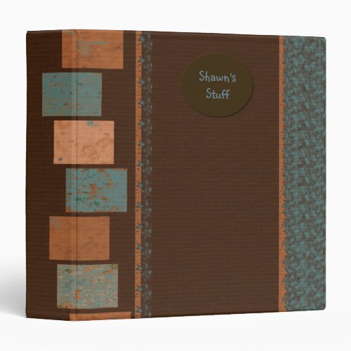 Color Block Grunge- Customizable Binder