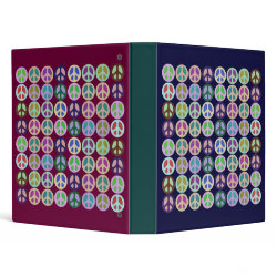 Color Block Peace Notebook binder